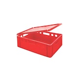 thumbnail of PROREGAL 10x Eurobehälter Fleischerkasten E2 | HxBxT 20x40x60cm | 41 Liter | Rot | Fleischerkiste, Fleischkiste, Metzgerkiste