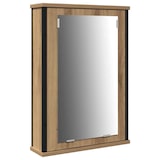 thumbnail of Helloshop26 - Conjunto de muebles de baño moderno 80x30x60 cm con espejo y 2 estantes en madera de ingeniería marrón 02_0055930