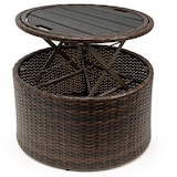 thumbnail of CASARIA® Polyrattan Sonneninsel Gartenliege Sitzgruppe Ø 185 cm Braun