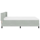 thumbnail of vidaXL Boxspringbett mit Kopfteil Hellgrau 200 x 160 cm Samt