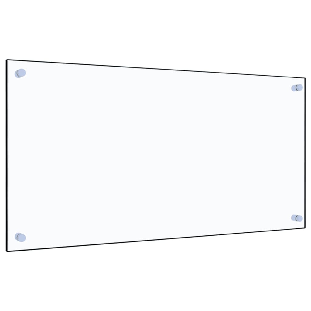 vidaXL Küchenrückwand Transparent 80×40 cm Hartglas