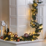 thumbnail of LED Tannengirlande Weihnachtsgirlande L: 2,7m Timer Batterie für Außen