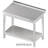 thumbnail of Stalgast Edelstahl Arbeitstisch mit Grundboden, 1200x700x850 mm, ohne Aufkantung, verschweißt