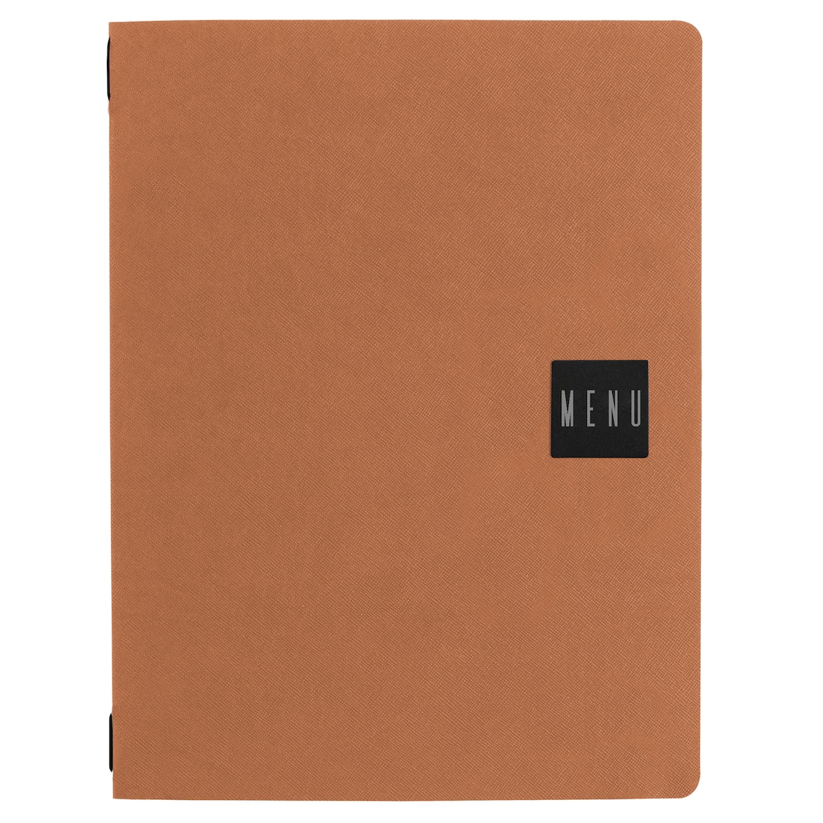 Set 12 porte-menu A4 Stil Casa, polyuréthane, 24,3x31,6 cm, 3 enveloppes plastiques, élastique, désert saffiano.