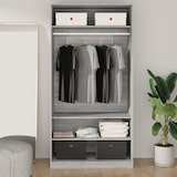 thumbnail of vidaXL Kleiderschrank Grau Sonoma 100x50x200 cm Holzwerkstoff
