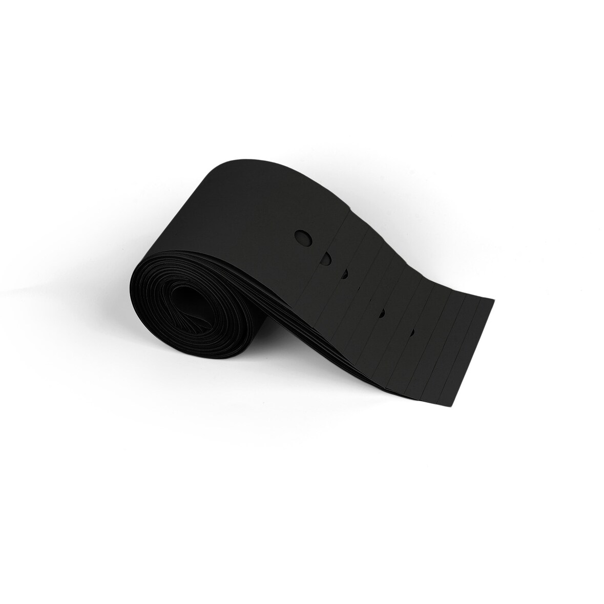 Ersatzlamellen 250 cm lang individuell kürzbar Lamellenvorhang (Schwarz 10er Set)