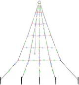 thumbnail of vidaXL LED Weihnachtsbaum mit Erdspießen Mehrfarbig 182 cm Metall