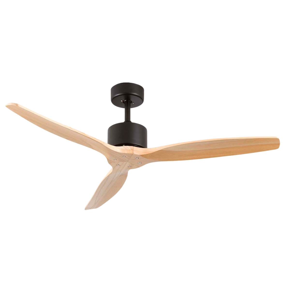 Deckenventilator 3 Flügel 55 W 6 Geschwindigkeiten Nebraska Schwarz Thinia Home