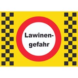 thumbnail of Lawinengefahr Schild A3 (297x420mm)