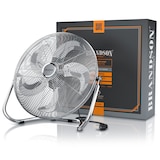 thumbnail of Brandson Bodenventilator Retro Stil, Windmaschine 50 cm, Ventilator, Standventilator, hoher Luftdurchsatz, Bodenventilator, stufenlos neigbar, Silber