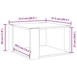 thumbnail of vidaXL Couchtisch Sonoma-Eiche 51,5x51,5x30 cm Holzwerkstoff