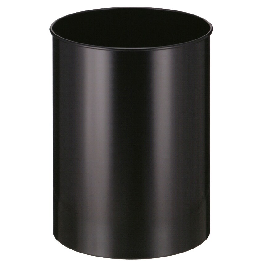 V-part Ronde papierbak 30 ltr - zwart
