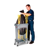 thumbnail of Rubbermaid Slim Jim Mülleimer mit Belüftungskanälen | 87 Liter, HxBxT 76,2x28x56cm | Grau von PROREGAL