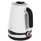 thumbnail of Adler AD1295 Elektrischer Wasserkocher, Fassungsvermögen 1,7L, BPA-frei, Temperaturregelung, Edelstahl, Kabellos, Weiß, 2200W