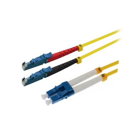 Helos LWL Patchkabel E2000® (LSH)/LC Duplex 9/125µm OS2 gelb 3,0m