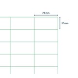 thumbnail of Universele A4 etiketten 25 vel 70x37 mm TRANSPARANT, voordeelpak: 3x 25 vel