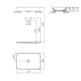 thumbnail of Creavit Keramikwaschbecken Rechteck ohne Hahnloch 60x40cm Weiß