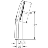 thumbnail of Grohe HB RAINSHOWER SMARTACTIVE 130 CUBE