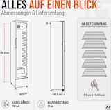thumbnail of GastroHero Getränkekühlschrank GKS-160 Slim, 160 L Kühlvolumen, LED-Innenbeleuchtung, schwarz, abschließbar