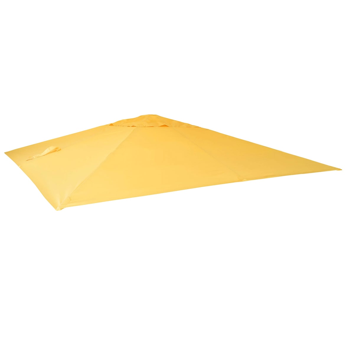 Cobertura de substituição para o guarda-sol de luxo HWC-A96, cobertura de substituição do guarda-sol, 3x3m (Ø4.24m) poliéster 2.7kg ~ amarelo