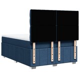 thumbnail of vidaXL Boxspringbett mit Matratze Blau 160x200 cm Stoff