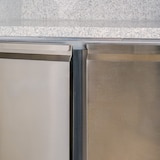 thumbnail of Romux® Pizzatisch 2 Türen 90x70 cm mit Arbeitsfläche aus Granit mit statische Kühlung | Pizzakühltisch aus Edelstahl