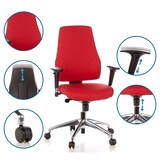 thumbnail of Bureaustoel PRO-TEC 200 stof, rood hjh OFFICE