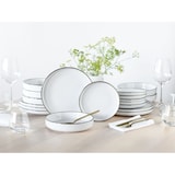 thumbnail of CreaTable Nordic Festive Weiss Tellerset 18-tlg Steinzeug