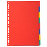 thumbnail of Exacompta - Réf. 2008E - Carton de 25 Intercalaires carte marbrée 220g/m2 8 onglets neutres - A4 - couleurs assorties