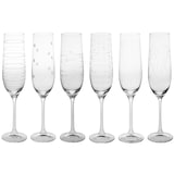 thumbnail of Coffret de 6 flûtes à champagne Graphik 19 cl -  19.00 cl Transparent / Cristal Rond Verre Cristallin Table Passion 5.00x5.00 cm