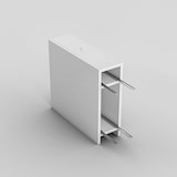 thumbnail of Dmora Badezimmermöbel Dmagon, Badezimmerschrank, Mehrzweckschrank, Hängeschrank mit Spiegel, 20x60h55 cm, Weiß