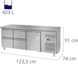 thumbnail of Royal Catering Kühltisch - 403 L - 1 Fach- 4 Schubladen - 179,5 x 71 cm - Klasse B - Edelstahl -
