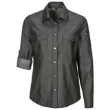 thumbnail of 232 - Damen-Jeansbluse, tailliert, Denim : schwarz 100% Baumwolle 140 g/m² L