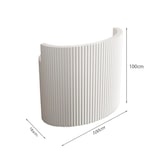 thumbnail of Empfangstheke, kleine Bartheke, ideal für Schönheitsstudio, Arbeitsräume und Rezeption, Weiß 100×60×100cm【XSTW B100】