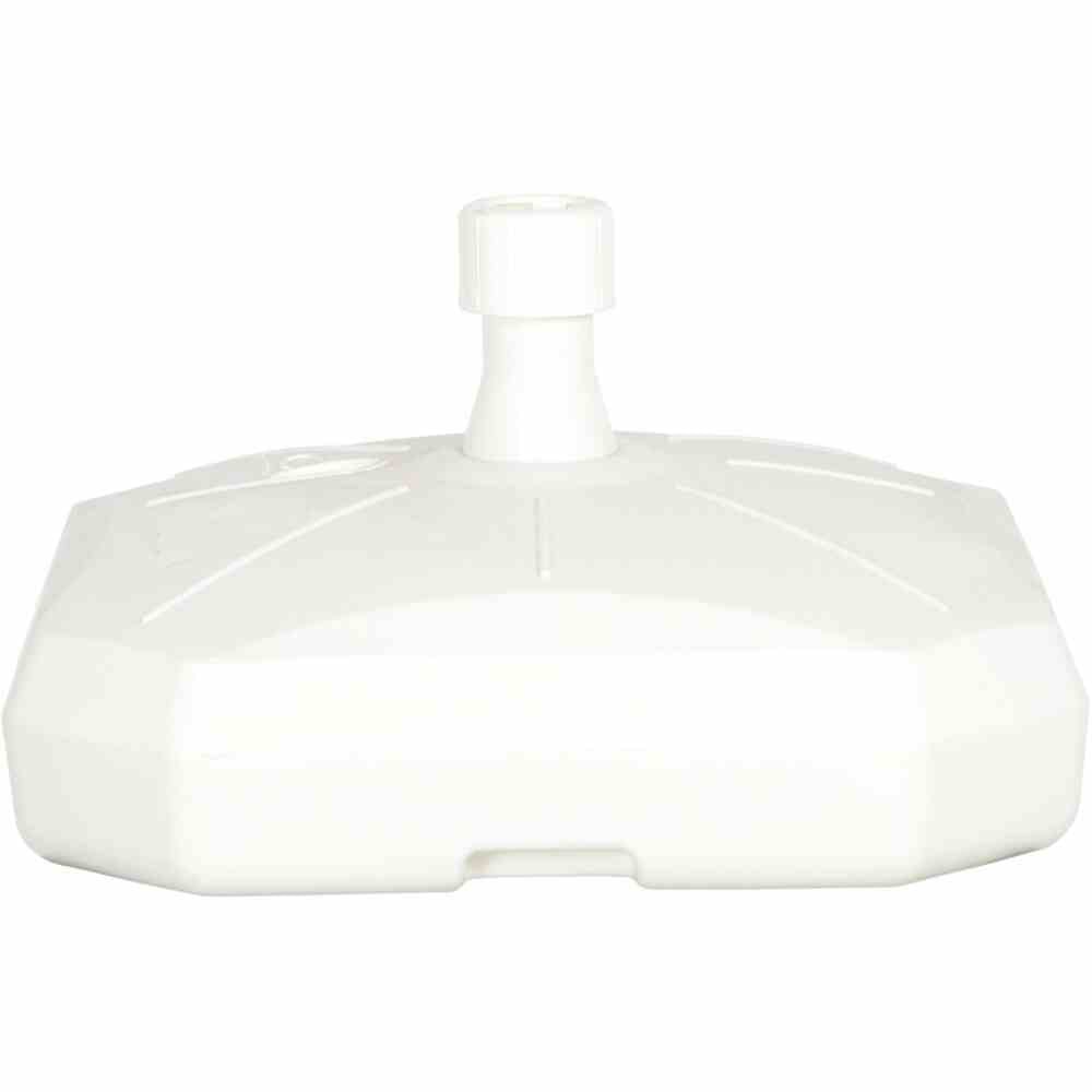 ENNE PLASTICA   Schirmständer 50 Liter, befüllbar, mit Rolle, weiß