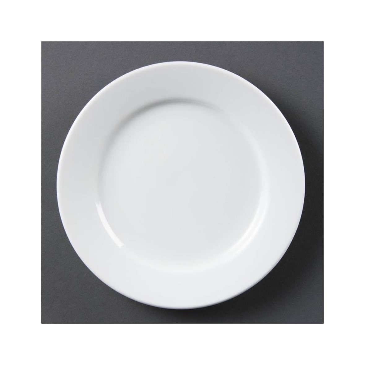 Olympia Whiteware Teller mit breitem Rand 16,5cm