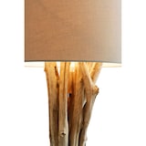 thumbnail of SalesFever Stehleuchte Treibholz 145 cm | Schirm grobes Leinen | Gestell Treibholz | B 26 x T 26 x H 145 cm | weiß