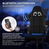 thumbnail of Gamingstuhl mit RGB Beleuchtung & Bluetoothboxen Schwarz/Blau aus Kunstleder