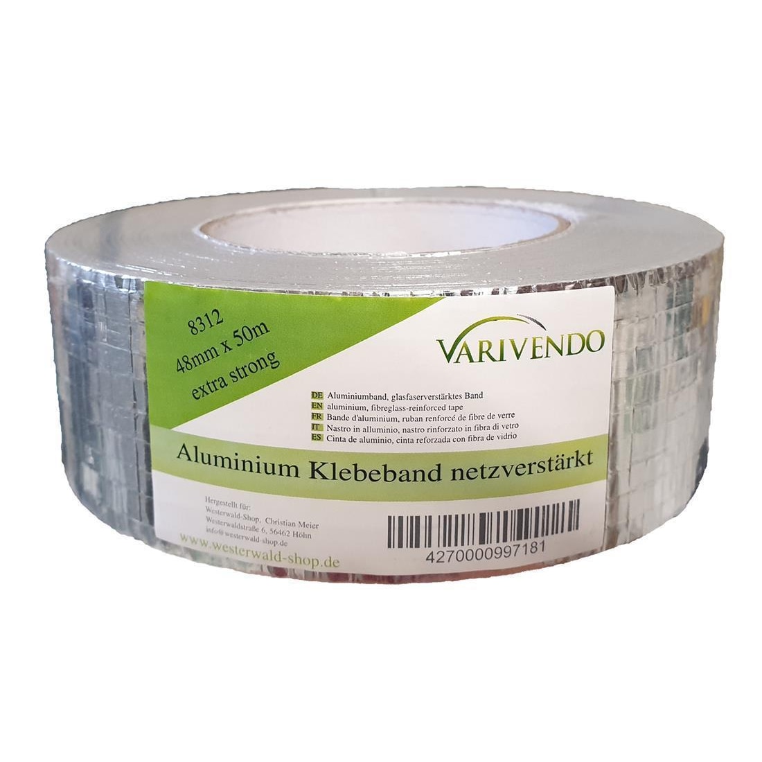 Aluminium Klebeband netzverstärkt 48mm x 50m
