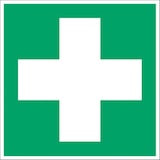 thumbnail of Aufkleber Erste Hilfe, ISO 7010, Folie, 100x100 mm