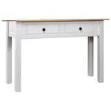 thumbnail of Table console Blanc 110x40x72 cm Pin solide Gamme Panama Modèle Luna Prestige