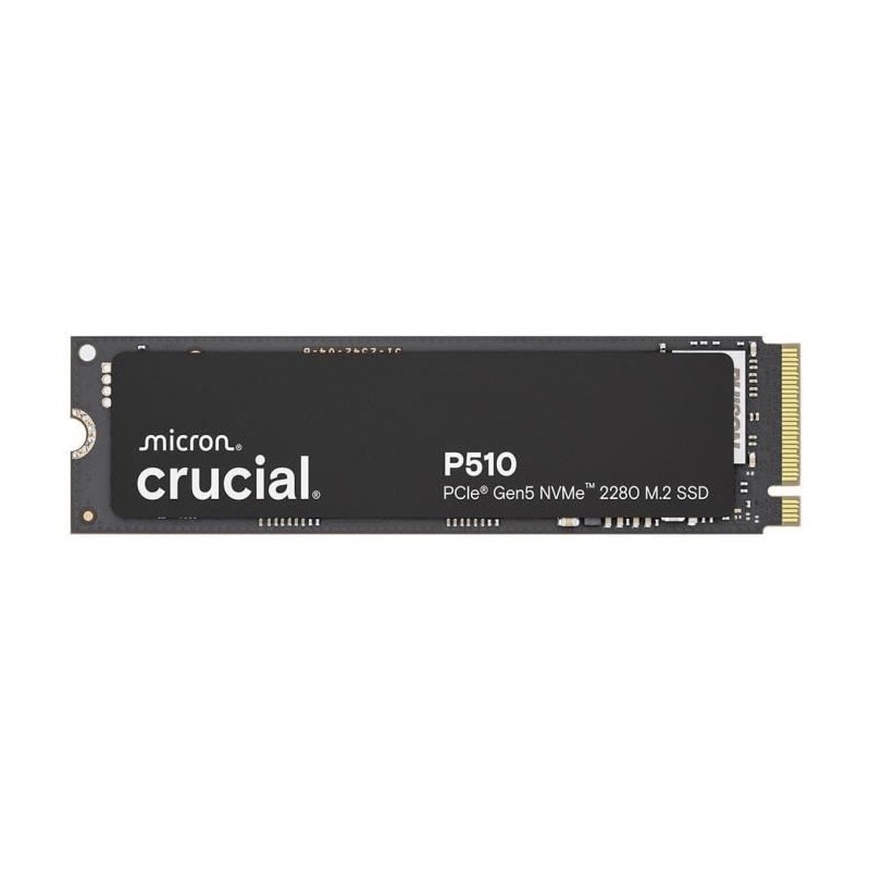 Crucial - P510 - Ssd Interne - 1 To - Pcie Gen4 Nvme M.2 - Vitesse Lecture Jusqu'a 11000 Mo/s - Ct1000p510ssd8