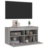thumbnail of vidaXL TV-Wandschrank mit LED-Leuchten Grau Sonoma 80x30x40 cm