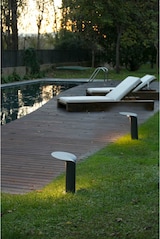 thumbnail of Faro Barcelona - Lotus 650 LED 18W 3000K Pollerleuchte für den Außenbereich - IP65, 1120 lm, Graue Gartenleuchte - 35 cm