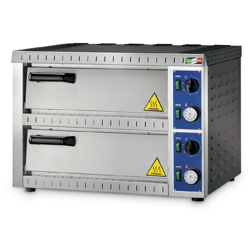 Forno Pizza Professionale B1+1 - 1+1 x Ø 34 cm