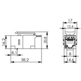 thumbnail of Telegärtner AMJ-Kupplung K Cat.5e 100023227