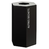 thumbnail of ROSSIGNOL Borne de tri avec seau 40L + serrure HEXATRI autres déchets gris manganèse