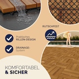 thumbnail of Casaria 44x Holzfliesen Akazie Mosaik 30x30cm