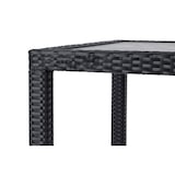 thumbnail of METRO PROFESSIONAL Tavolo da pranzo Barbados, polyrattan, piano in DPC effetto pietra, 80 x 80 cm, nero