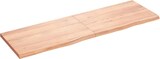 thumbnail of vidaXL Waschtischplatte Hellbraun 160x50x(2-4) cm Massivholz Behandelt